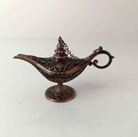 Alaaddin Sihirli Lamba Genie Lamp İbrik Biblo Dekorasyon Küçük Boy 