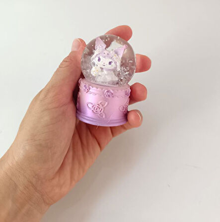 Kar Küresi Sanrio Işıklı Kar Küresi Ev Ofis Dekor Biblo Obje      
