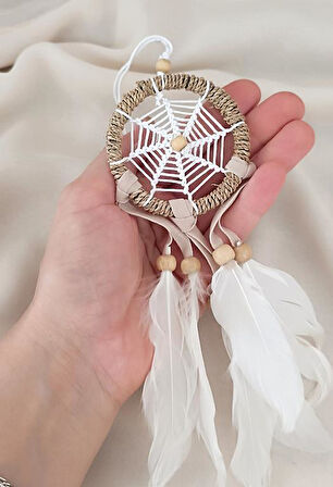 Düş Düşler Kapanı Araba Dikiz Ayna Süsü Dreamcatcher Duvar Süsleri Ev Mini Düş Kapanı 