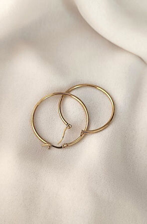 Küpe Halka Model Kararmaz Çelik 316L Lüks Taşlı Kadın Küpe 17054