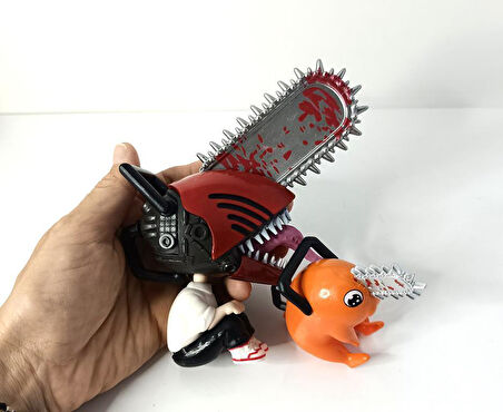 Anime Figür Chainsaw Man Testere Adam Pochita 13 cm Karakter Figür Oyuncak Biblo