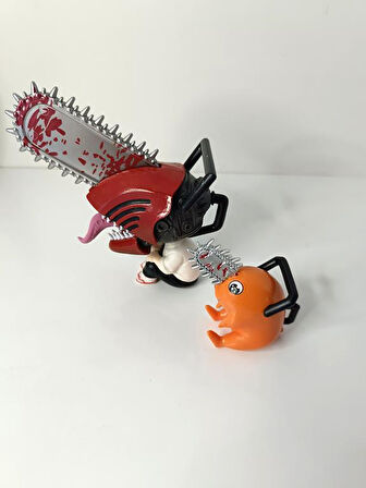 Anime Figür Chainsaw Man Testere Adam Pochita 13 cm Karakter Figür Oyuncak Biblo