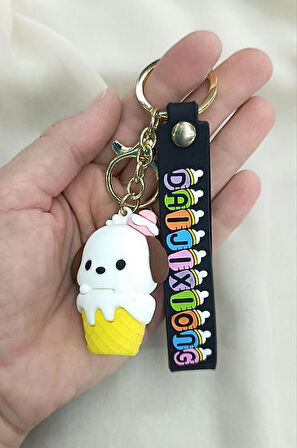 Anahtarlık Köpek Biberon Külah Dondurma Araba Çanta Cüzdan Süsü