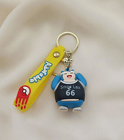  Anahtarlık Pokemon Snorlax Anahtarlık Ve Çanta Aksesuarı