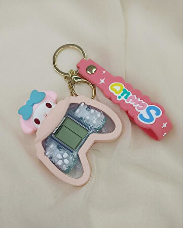 Anahtarlık Silikon Sanrio Pompompurin Mini Game Tetris Oyun Konsol Anahtarlık