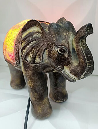 Fil Mozaik Lamba Yatak Odası Bebek Odası Gece Lambası Masa Üstü Ev Dekorasyon