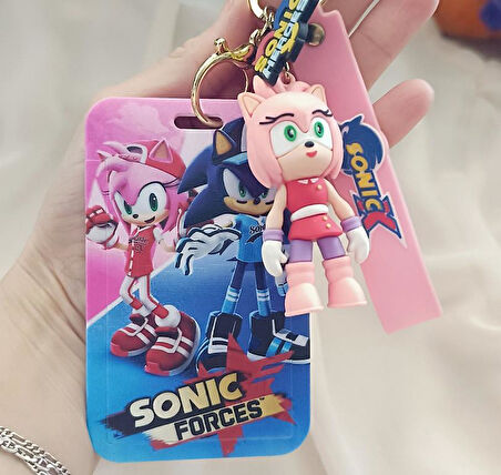 Anahtarlık Sonic Silikon Kartlık Kartvizitlik Çanta Süsü Karakter Figür Oyuncak Aksesuar    
