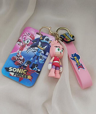 Anahtarlık Sonic Silikon Kartlık Kartvizitlik Çanta Süsü Karakter Figür Oyuncak Aksesuar    