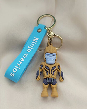 Anahtarlık Avengers Thanos Silikon Anahtarlık Çanta Süsü Karakter Figür Oyuncak Aksesuar