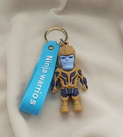 Anahtarlık Avengers Thanos Silikon Anahtarlık Çanta Süsü Karakter Figür Oyuncak Aksesuar
