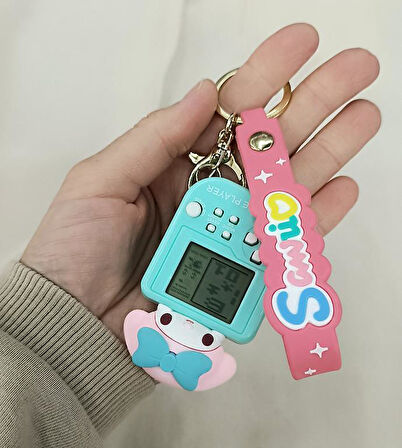 Anahtarlık Kuromi Mini Game Tetris Oyun Konsol Çanta Cüzdan Aksesuarı