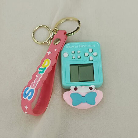 Anahtarlık Kuromi Mini Game Tetris Oyun Konsol Çanta Cüzdan Aksesuarı