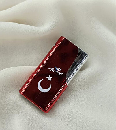 Çakmak Pürmüz Gazlı Doldurulabilir Ay Yıldız Çakmak   