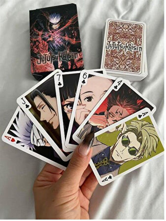 İskambil Kağıdı Jujutsu Kaisen Poker Oyun Kartı Destesi 54 adet