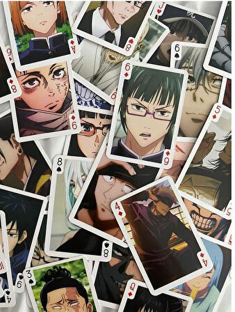 İskambil Kağıdı Jujutsu Kaisen Poker Oyun Kartı Destesi 54 adet