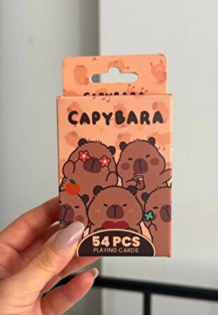 İskambil Kağıdı Capybara Poker Oyun Kartı 54 Adet İskambil Destesi    