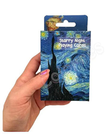 İskambil Kağıdı Starry Night Poker Oyun Kartı 54 Adet İskambil Destesi         