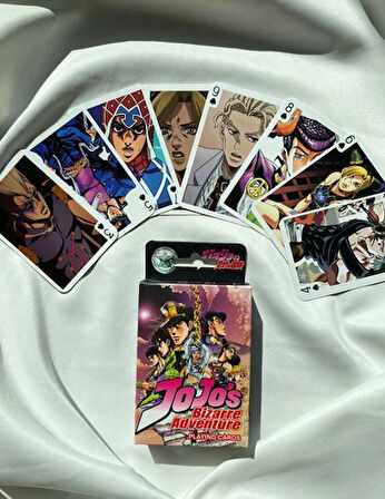 İskambil Kağıdı Jojo's Bizarre Adventure Poker Oyun Kartı 54 Adet İskambil Destesi                              