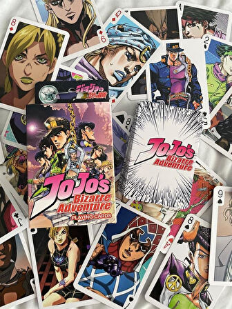İskambil Kağıdı Jojo's Bizarre Adventure Poker Oyun Kartı 54 Adet İskambil Destesi                              