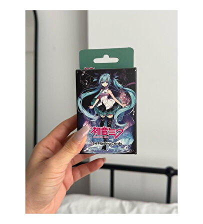 İskambil Kağıdı Hatsune Miku Poker Oyun Kartı 54 Adet İskambil Destesi  