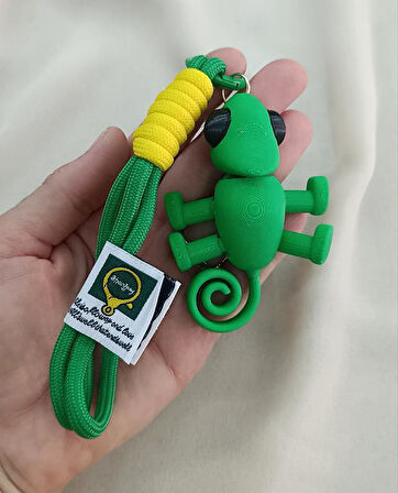 Anahtarlık Bukalamun Hayvan Araba Çanta Cüzdan Süsü Oyuncak Oynar Kafa Ayaklar En Yeni          