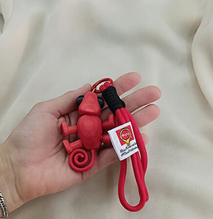 Anahtarlık Bukalamun Hayvan Araba Çanta Cüzdan Süsü Oyuncak Oynar Kafa Ayaklar En Yeni          