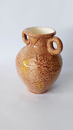 Vazo Çini Otantik Ev Dekorasyonu Ofis Çiçeklik Masa Süsü  