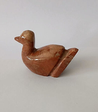 Ördek Oniks Taşı Biblo Mermer Onix Ev Ofis Dekor Masa Süsü 