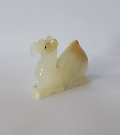 Deve Oniks Taşı Biblo Mermer Onix Ev Ofis Dekor Masa Süsü 