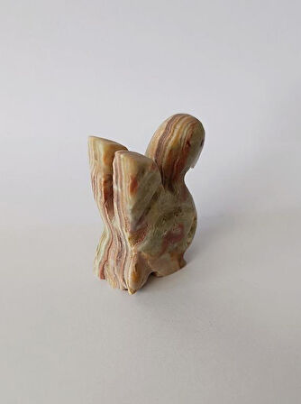 Kuş Oniks Taşı Biblo Mermer Onix Ev Ofis Dekor Masa Süsü 