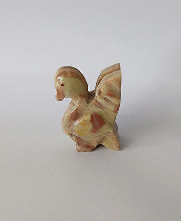 Kuş Oniks Taşı Biblo Mermer Onix Ev Ofis Dekor Masa Süsü 