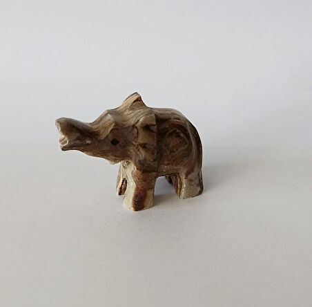 Fil Oniks Taşı Biblo Mermer Onix Ev Ofis Dekor Masa Süsü 