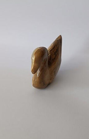 Ördek Oniks Taşı Biblo Mermer Onix Ev Ofis Dekor Masa Süsü 