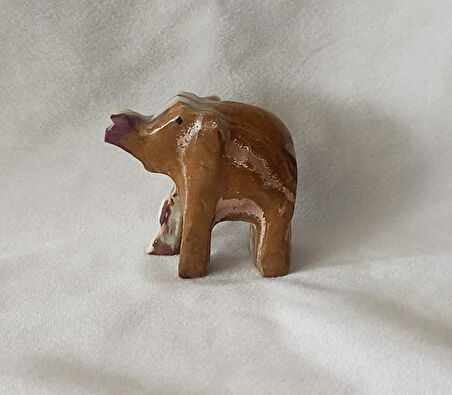 Fil Oniks Taşı Biblo Mermer Onix Ev Ofis Dekor Masa Süsü 