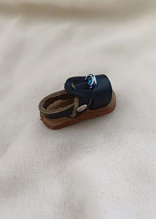 Magnet Deri Sandalet Terlik Mıknatıslı Magnet Buzdolabı Süsü