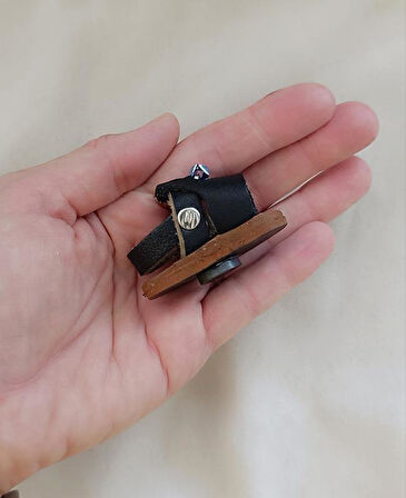 Magnet Deri Sandalet Terlik Mıknatıslı Magnet Buzdolabı Süsü