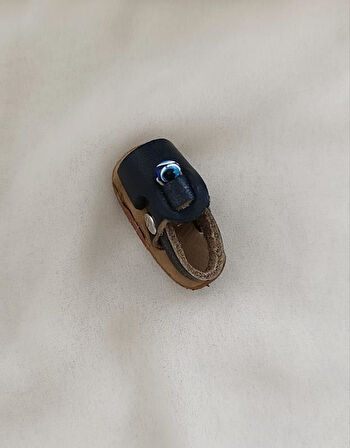 Magnet Deri Sandalet Terlik Mıknatıslı Magnet Buzdolabı Süsü