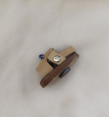 Magnet Deri Sandalet Terlik Mıknatıslı Magnet Buzdolabı Süsü