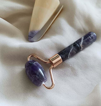 Roller Ametis Doğal Taş Yüz  Masaj Aleti Taşı Roller Jade Roller