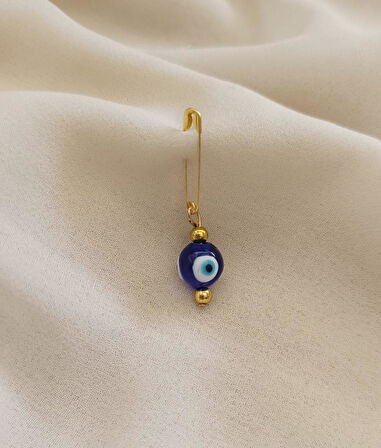 20 Adet 10 mm Maşallahlık İğneli Cam Nazar Boncuğu 