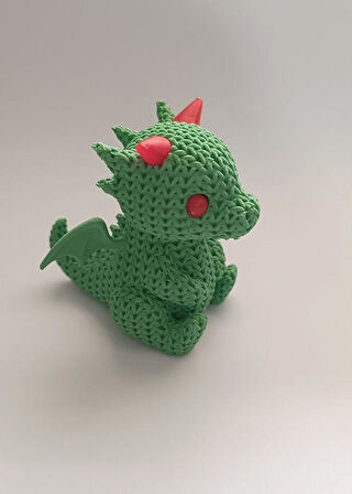 Ejderha 3D Örgü Desen Masa Araba Aksesuarı 7 cm Oyuncak Karakter Figür