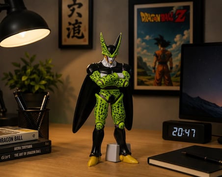 Dragon Ball Z Cell Figür Biblo 32 CM Koleksiyonluk Anime Dekor