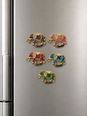 Magnet Fil Figürlü Taşlı Türkiye Buzdolabı Magneti – Dekoratif Hediyelik Souvenir Magnet