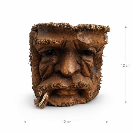 El Oyması Doğal Kütük Küllük Dekoratif Masa Üstü Tasarım