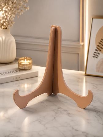 Büyük Boy Tabak Standı 23x24 cm | Dekoratif Tabak Sergileme Standı | Battal Boy Tabaklar İçin | 6 mm  