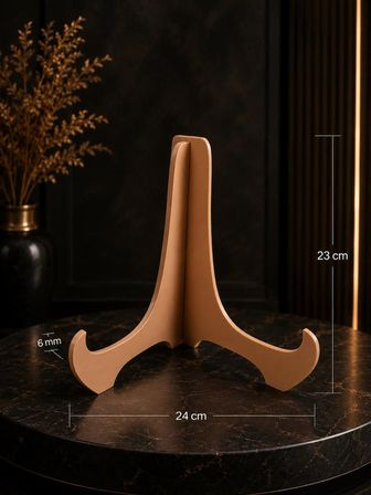 Büyük Boy Tabak Standı 23x24 cm | Dekoratif Tabak Sergileme Standı | Battal Boy Tabaklar İçin | 6 mm  