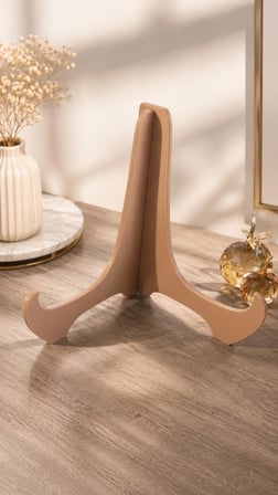 Büyük Boy Tabak Standı 23x24 cm | Dekoratif Tabak Sergileme Standı | Battal Boy Tabaklar İçin | 6 mm  