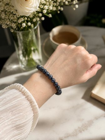 His Taşı Doğal Taş Bileklik – Sıcağa Duyarlı Renk Değiştiren Termokromik Taş – Çelik Uzatma Zincirli Unisex Bileklik