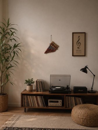 Pan Flüt 8’li Bambu El Yapımı Otantik Müzik Aleti Dekoratif Üflemeli Çalgı
