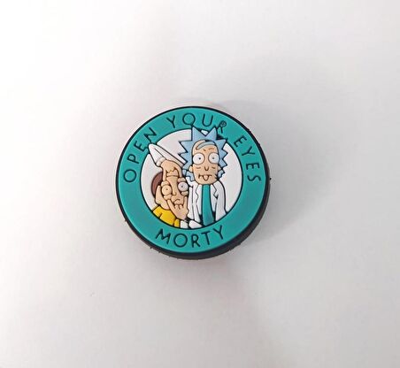 Terlik Ayakkabı Sandalet Tokası Silikon Rick And Morty 1 Adet Tekli Terlik Süsü 